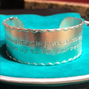 Rustic Cuff 1” Daughter Quote Cuff
